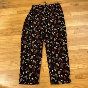 Men’s Elves Drinking Beer Christmas Lounge Pants - Size L. New without tags